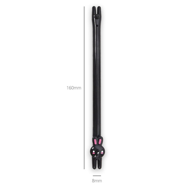 Size - 2Young Rabbit black gel pen 0.5mm