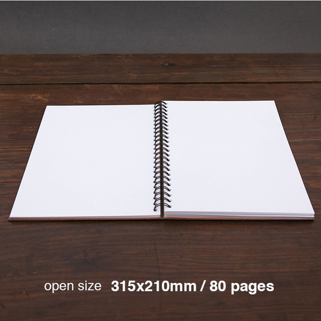 Painter spiral drawing notebook