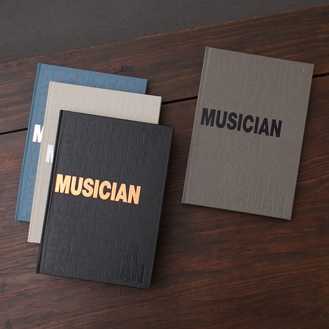 Musician hardcover manuscript paper notebook