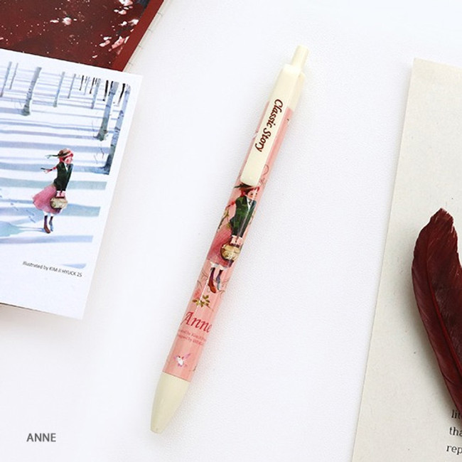 Anne - Classic story knock ballpoint pen 0.5mm black ink 