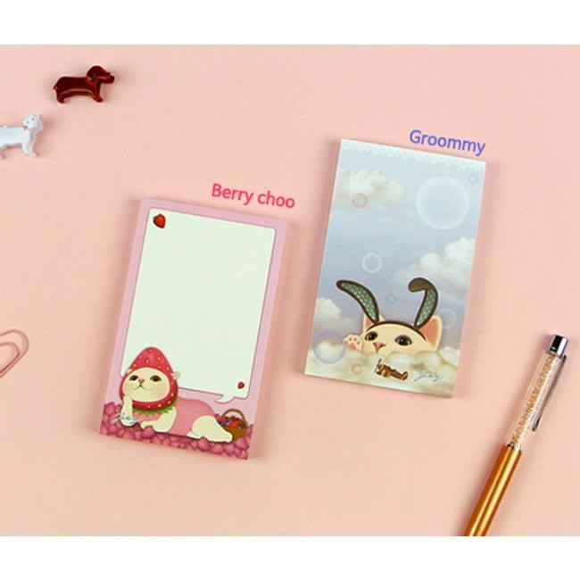 Berry choo & Groommy -  Jetoy Choo Choo cat memo notepad