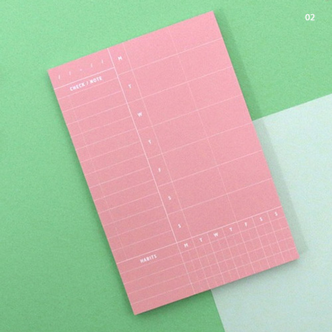 02 - Weekly plan memo notepad