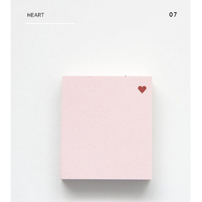 Heart - The memo index it small sticky notepad