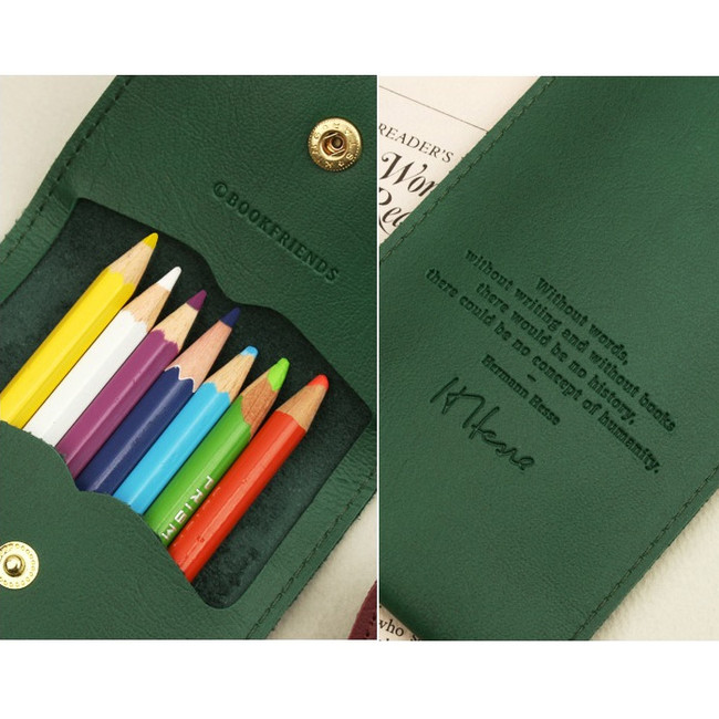 Bookfriends Bookaholic pocket pencil case
