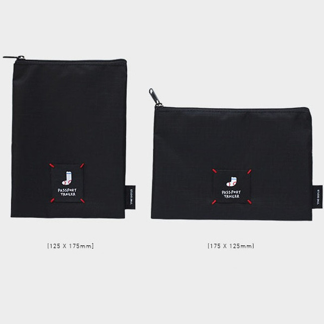 Long or short water resistant passport pouch