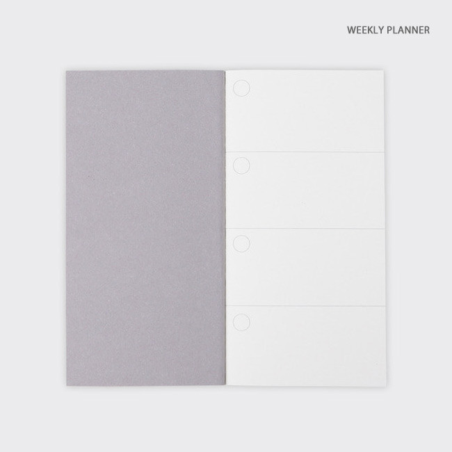 Weekly planner - Moon undated weekly planner and grid notebook