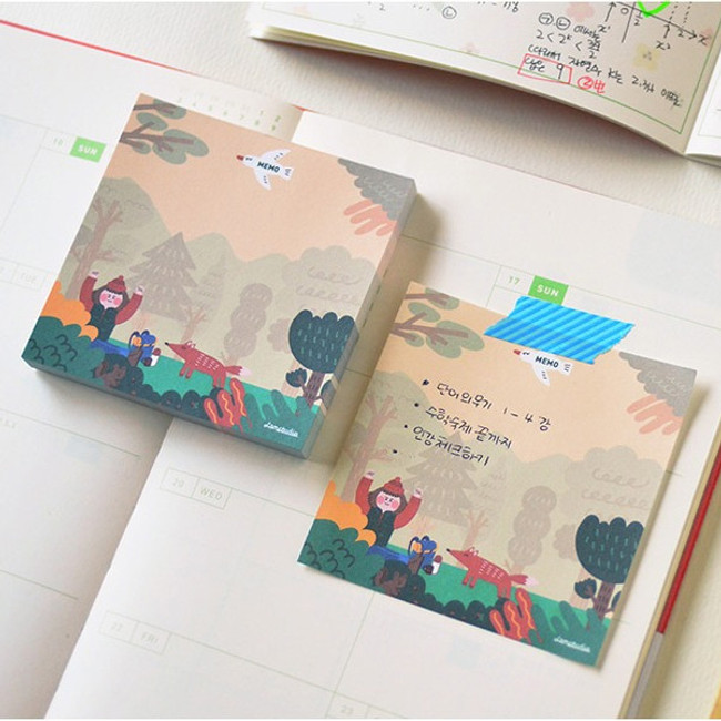 Example of use - Jam studio Barobaro memo pad