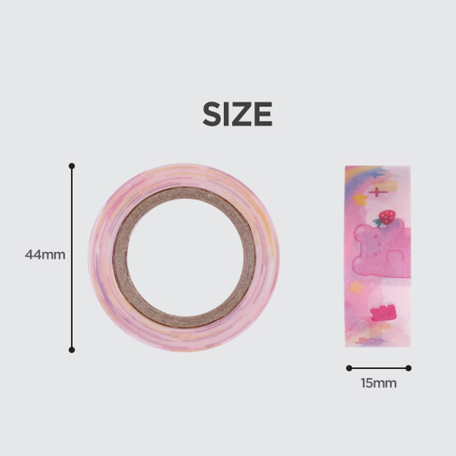 Size - After The Rain Star and moon single deco masking tape ver2