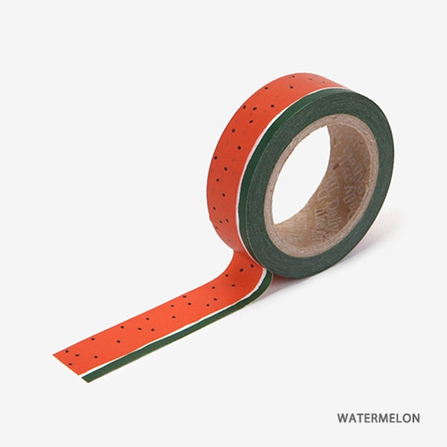 Watermelon - Dailylike Fruits deco masking tape set of 4