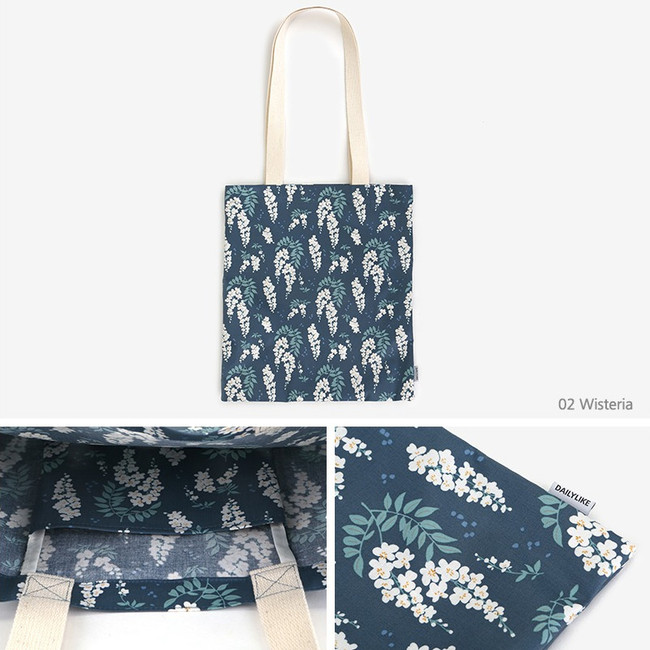 02 Wisteria - Dailylike Laminate fabric tote shoulder bag