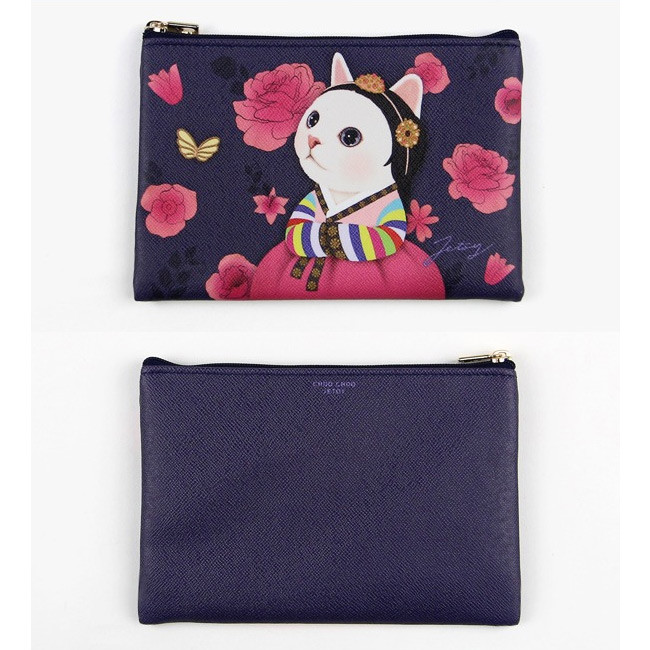 Jetoy Choo Choo cat slim zipper pouch - Wori