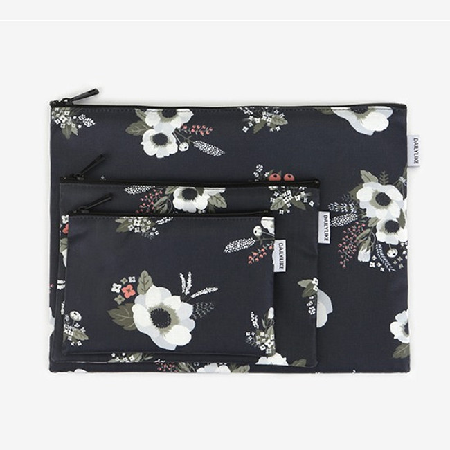 Dailylike Laminated cotton fabric zipper pouch - Evening bride