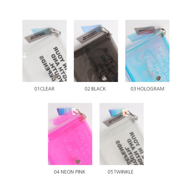 Option - Wanna This Square clear folding pouch bag