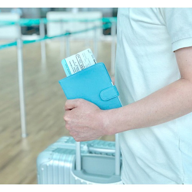 Blue - Seeso Double passport cover case holder