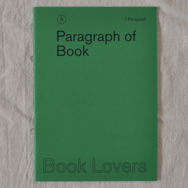 Front - Book lovers 1 Paragraph A5 lined no