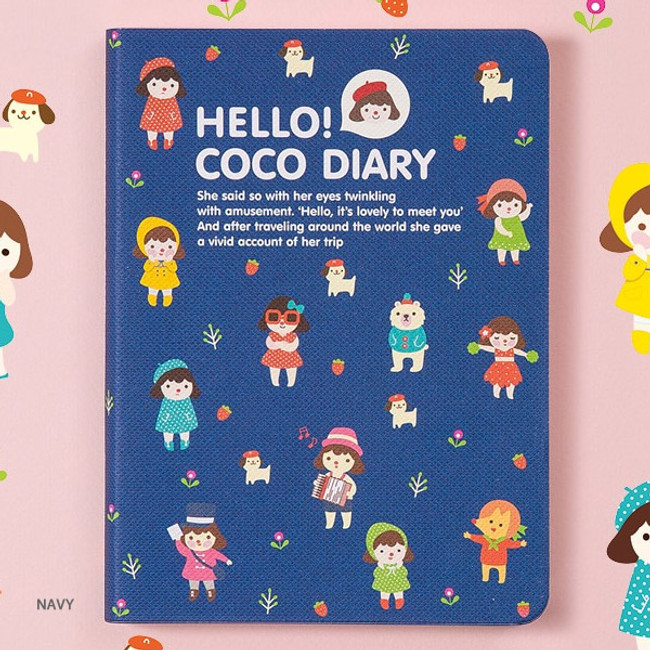 Navy - 2019 Hello coco dated weekly diary