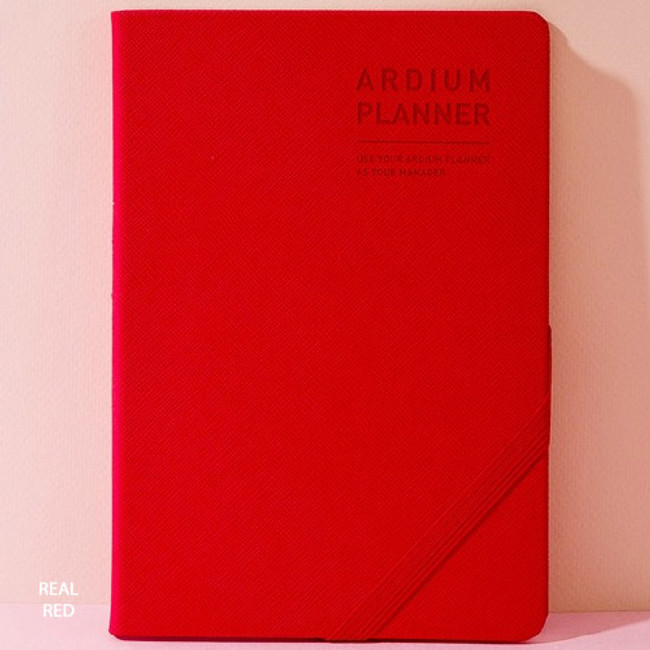 Real red - 2019 Simple dated weekly medium planner