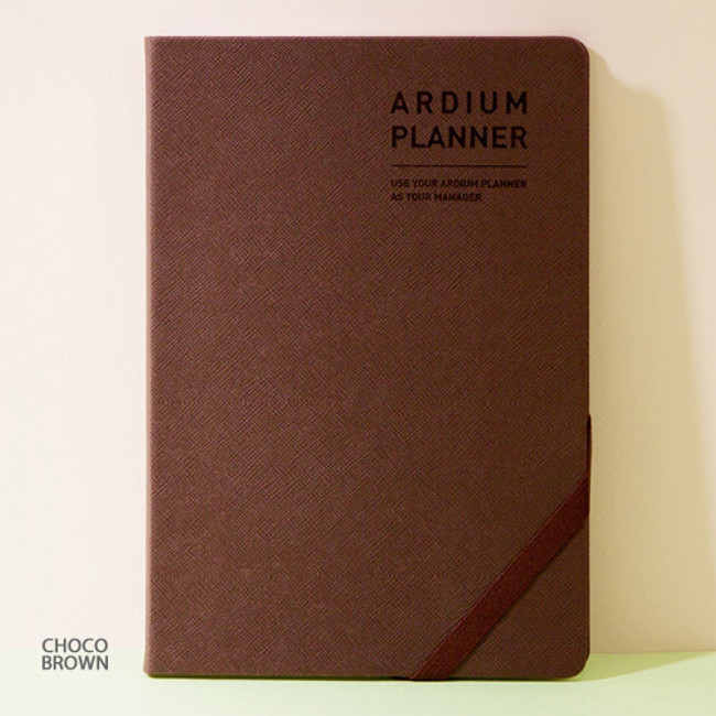 Choco brown - 2019 Simple dated daily large planner