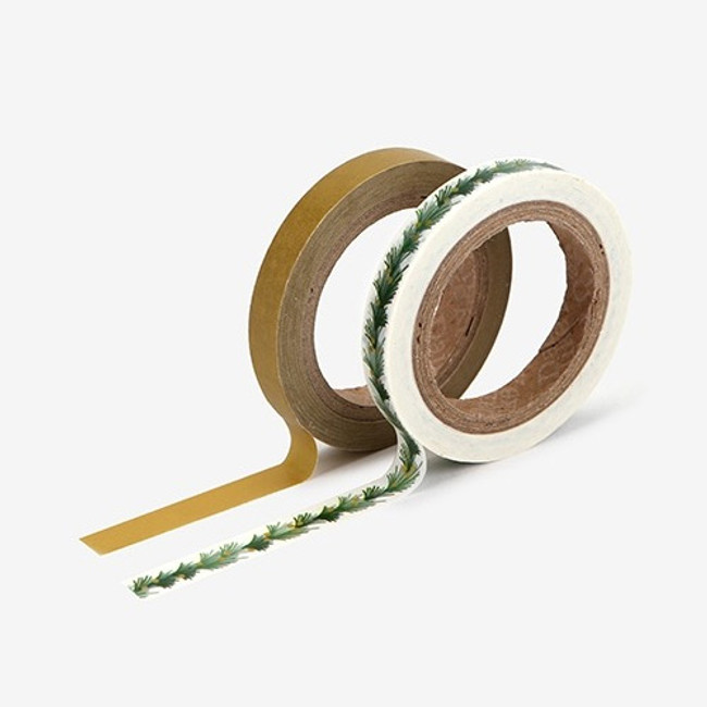 Dailylike Tree garland slim deco masking tape set