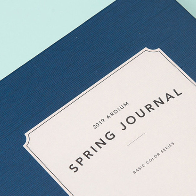 2019 Spring journal spiral dated monthly diary