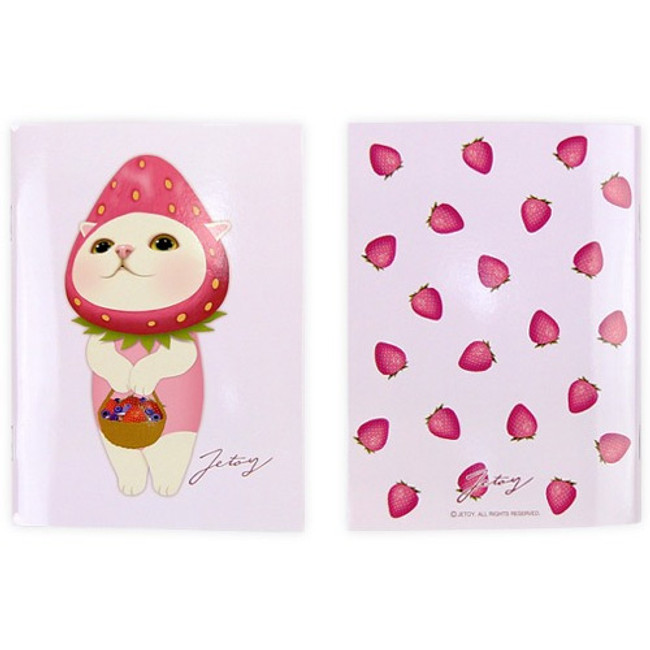 Berry choo - Choo Choo cat small lined and grid notebook ver2