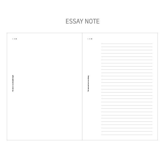 Essay note - 2019 The third moon dated weekly diary planner