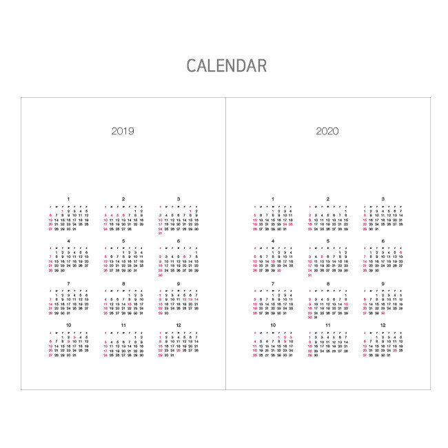 Calendar - 2019 The third moon dated weekly diary planner