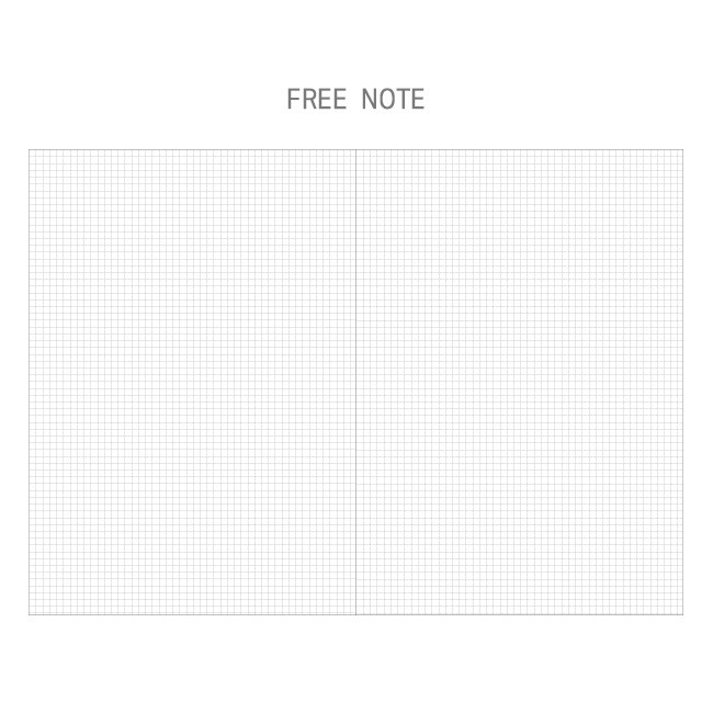 Free note - 2019 The third moon dated weekly diary planner
