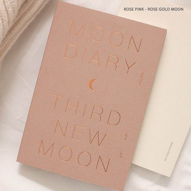 Rose pink - 2019 The third moon dated weekly diary planner