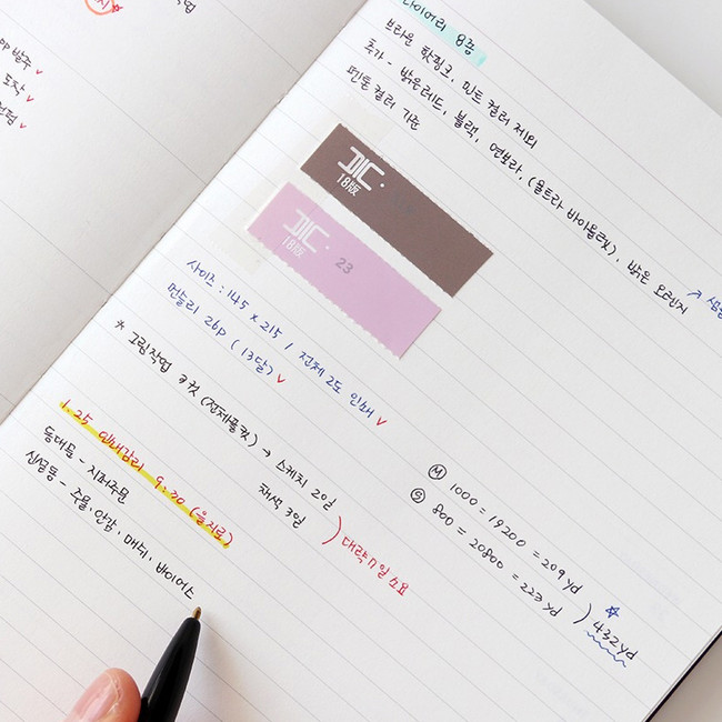 Lined note - Indigo 2019 Prism dated weekly diary planner