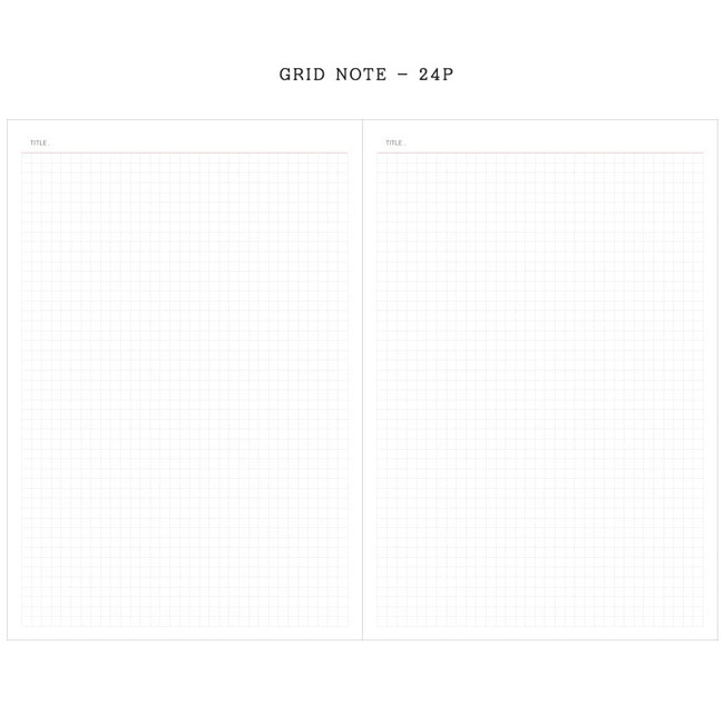 Grid note - 2019 Agenda large dated weekly diary planner