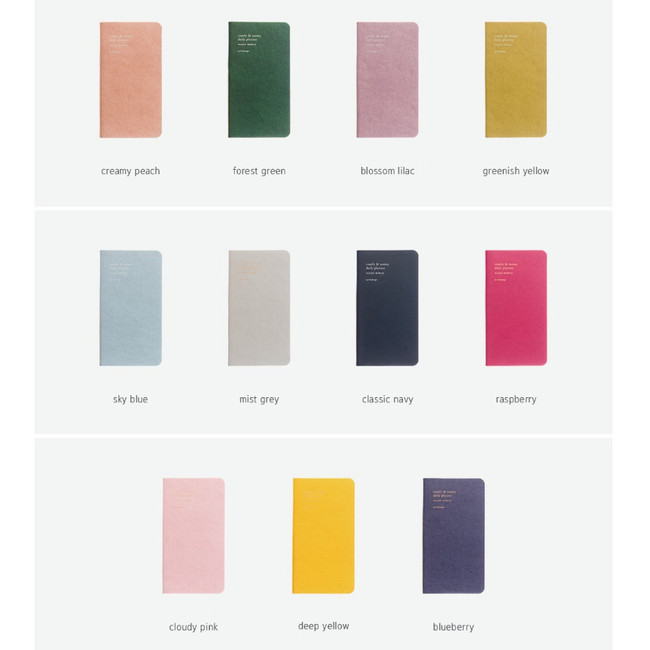 Color - 2019 Comfy and roomy long dated daily planner