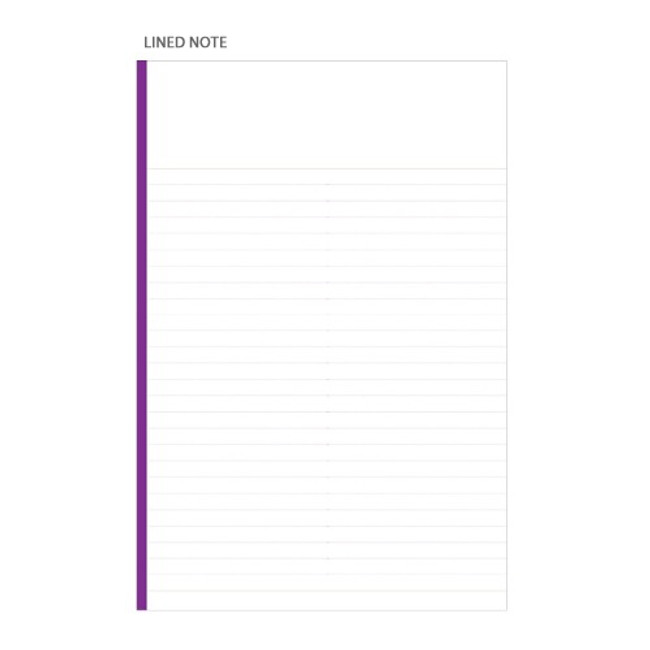 Lined note - 2019 Spiral medium dated monthly second planner