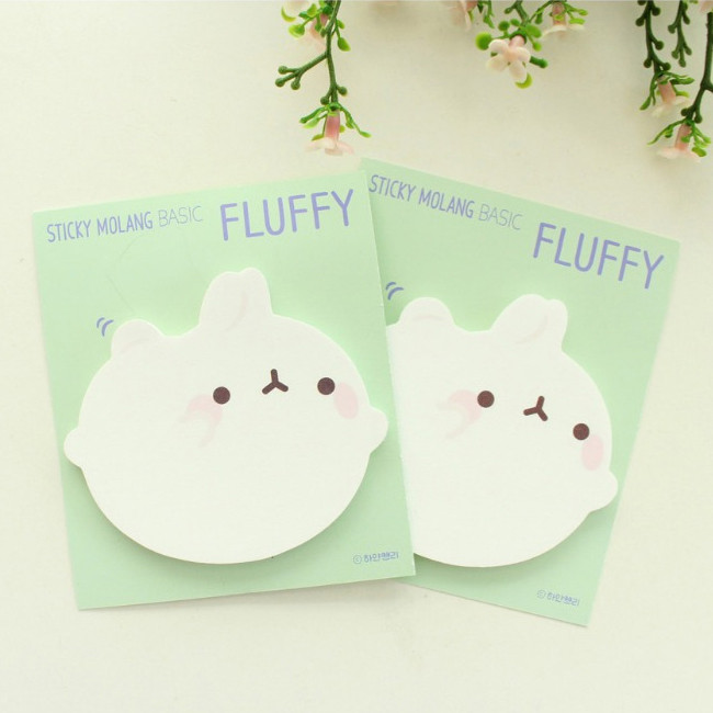 Fluffy - Bookcodi Molang basic cute sticky memo note ver3