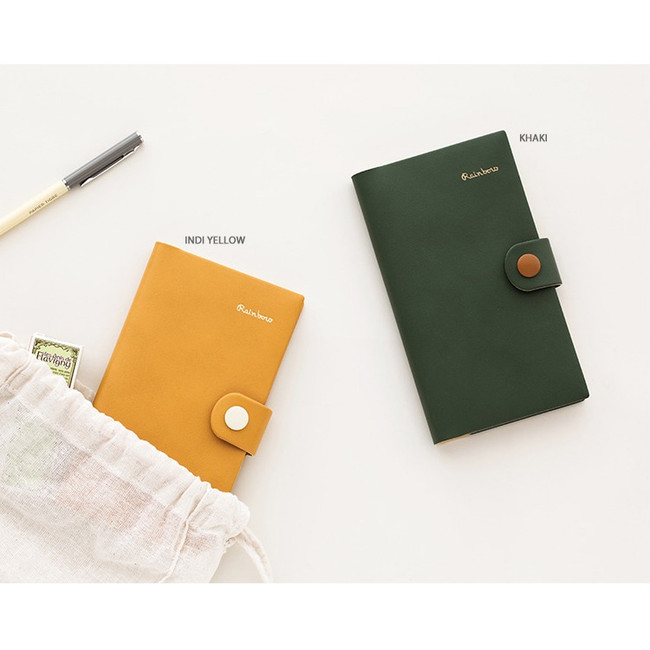 Indi yellow, khaki - 2019 Rainbow small dated diary planner