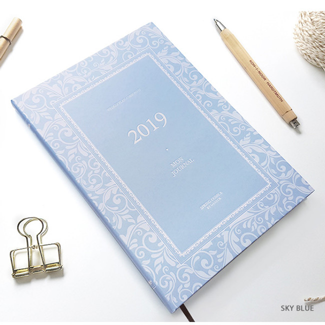 Sky blue - 2019 Mon journal classic dated weekly diary