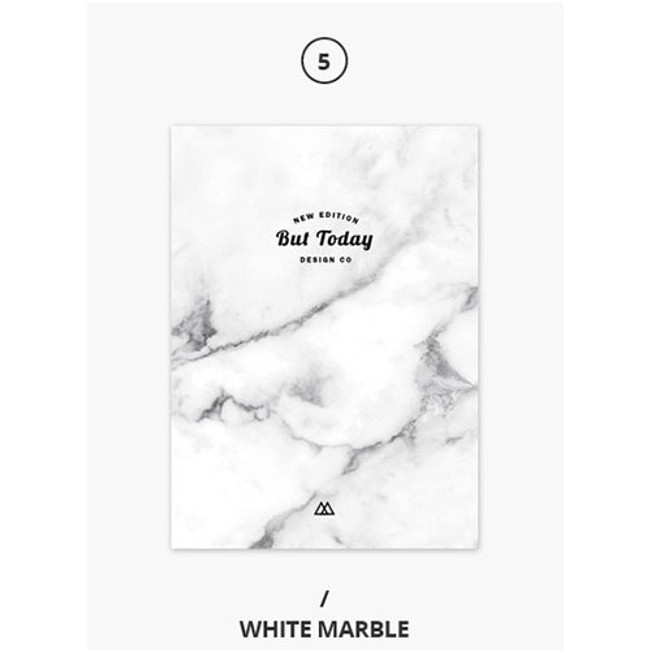 White marble - But today dateless weekly diary agenda ver5 