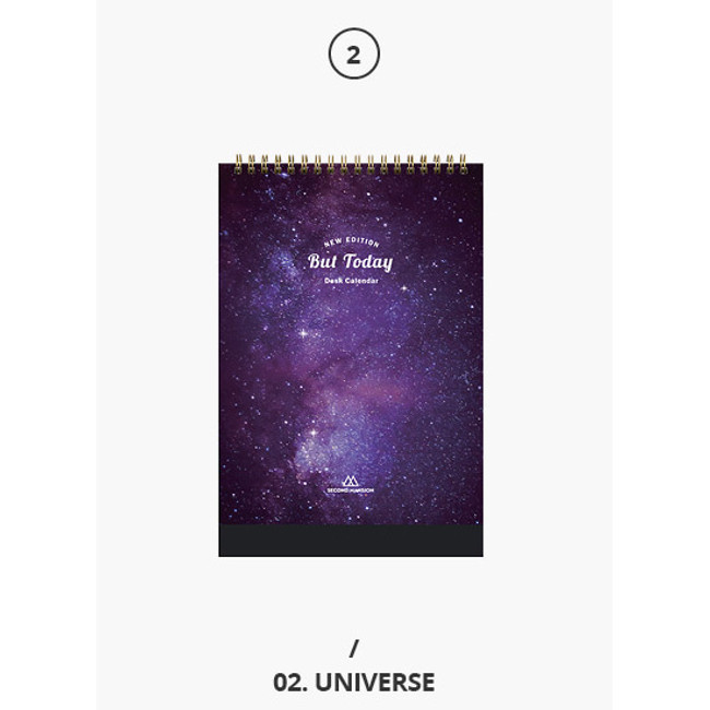 Universe - 2019 But today spiral standing desk calendar