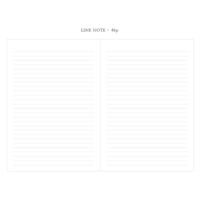Lined note - 2019 Object small dated monthly planner