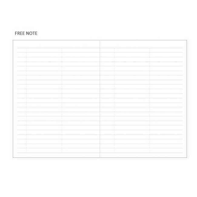 Free note - Gunmangzeung 2019 The memo dated weekly planner