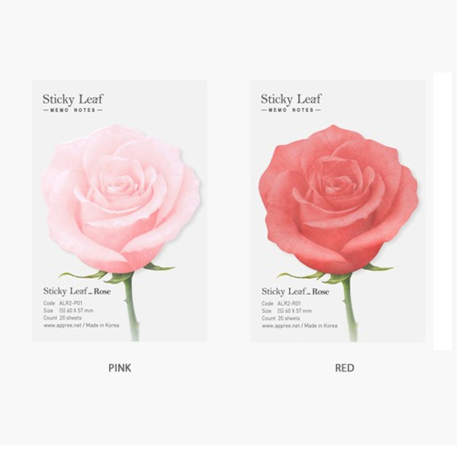 Color - Appree Rose small sticky memo notes