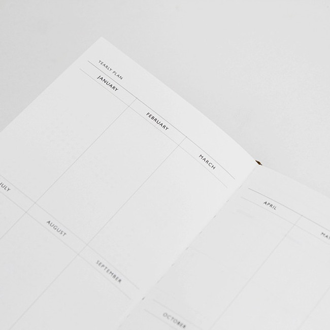 Yearly plan - 2019 Monologue small dated weekly planner