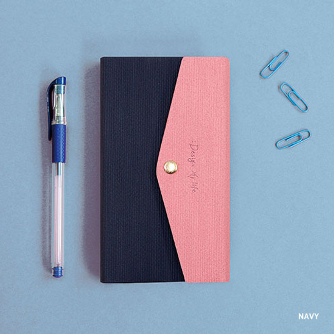 Navy - 2019 Design my life envelope small dated weekly diary