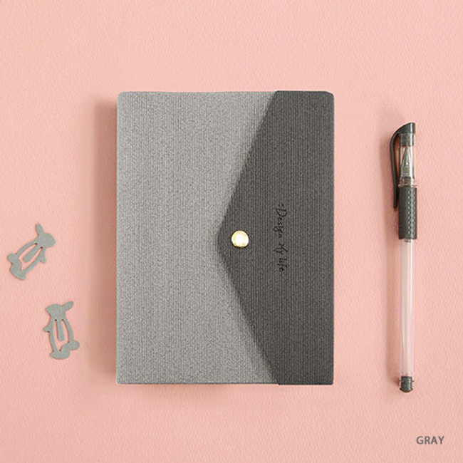 Gray - 2019 Design my life envelope medium dated weekly planner