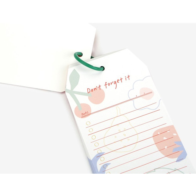 Fruits store - Le petit marche checklist ring notepad