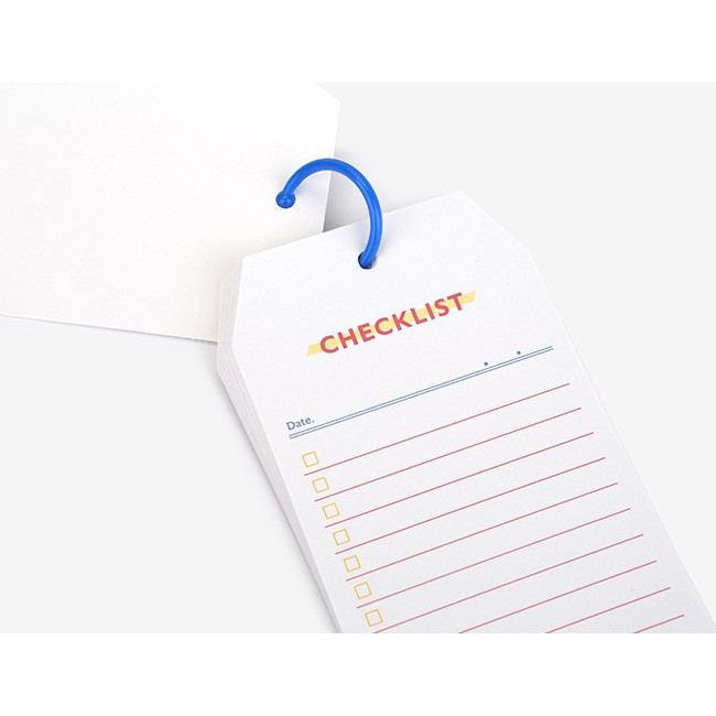 Candy - Le petit marche checklist ring notepad