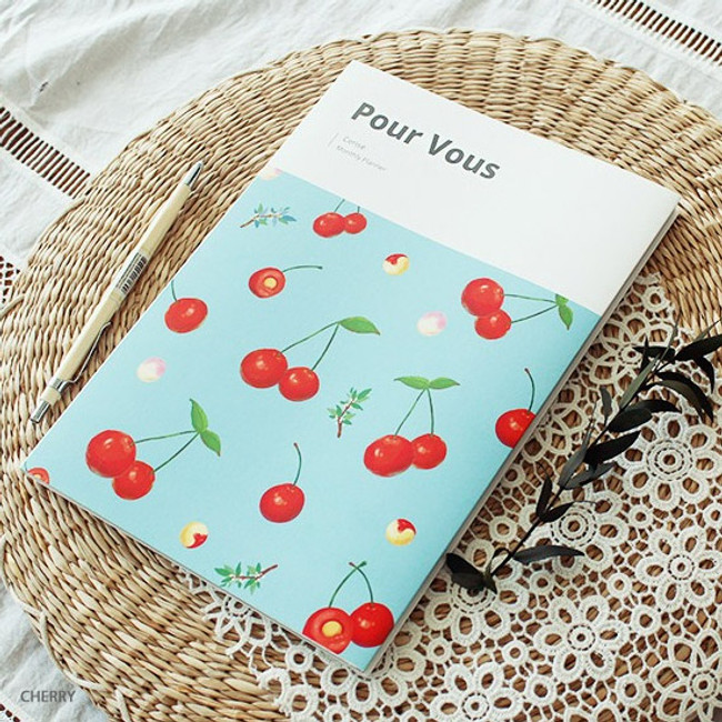 Cherry - 2019 Pour vous fruit dated monthly planner