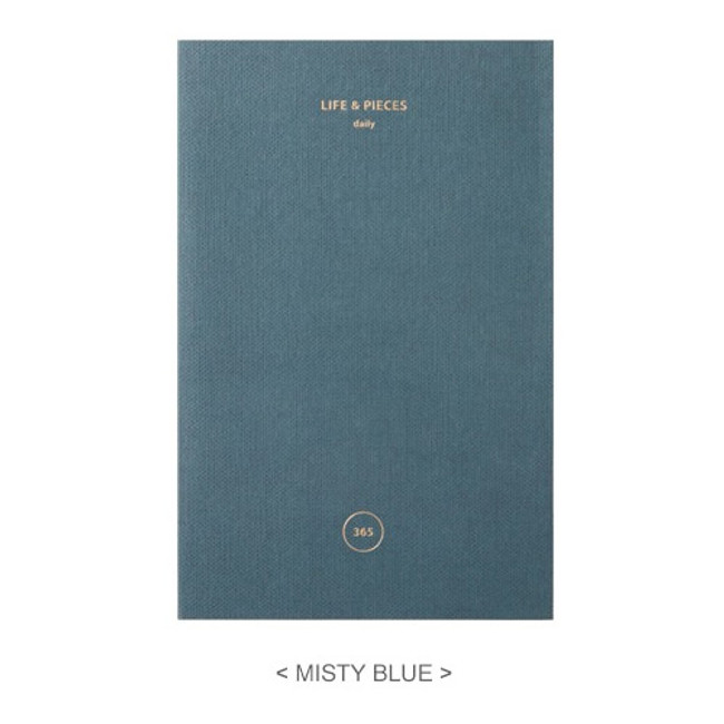 Misty blue - Livework 2019 Life and pieces dated daily diary agenda