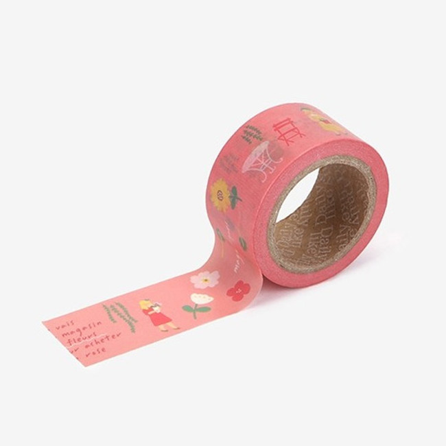 Dailylike Deco 25mm single roll masking tape - Flower shop