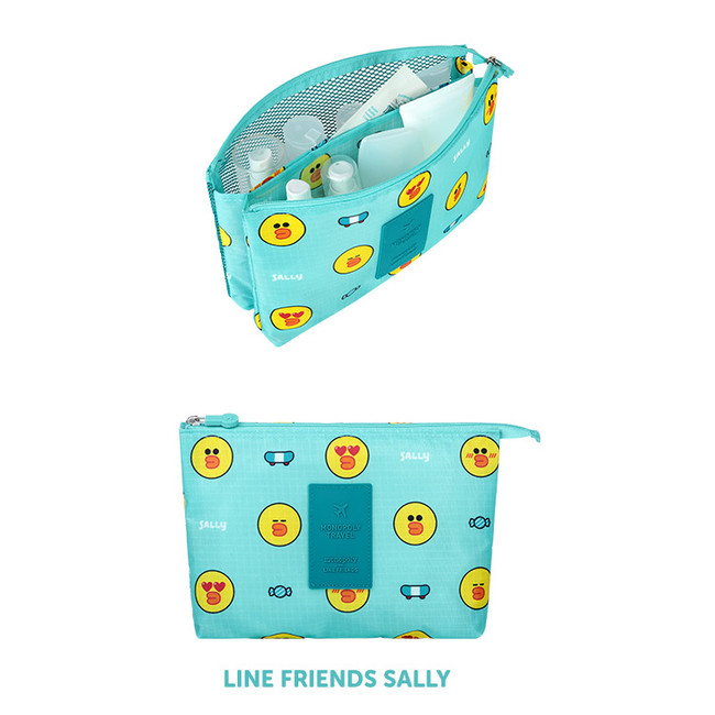 Sally - Line friends travel mesh large pocket pouch